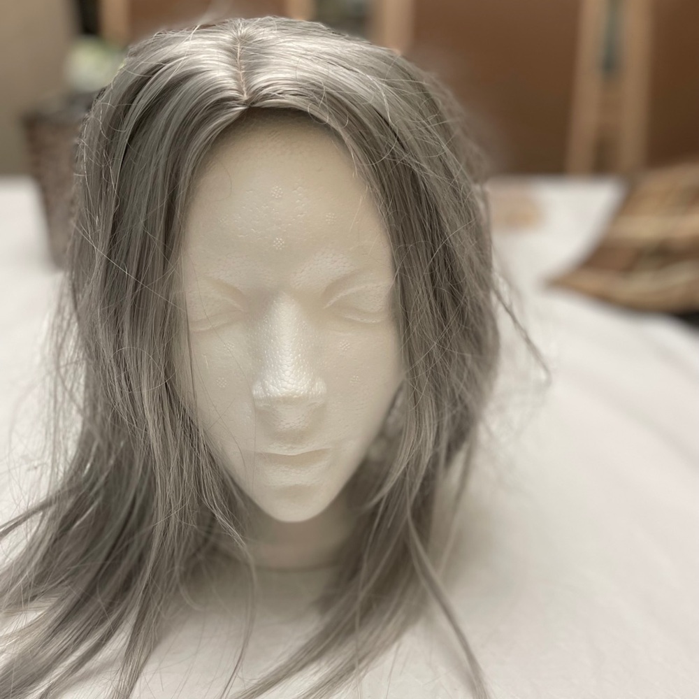 Elegant Silver Women's Wig